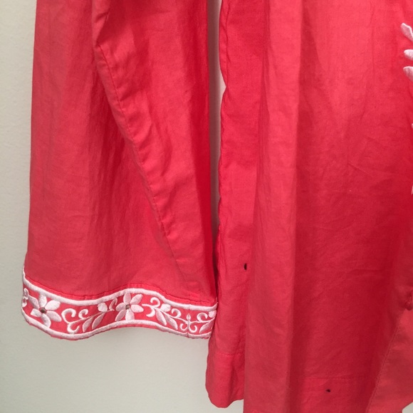 Talbots cotton embroidered top - Picture 4 of 6